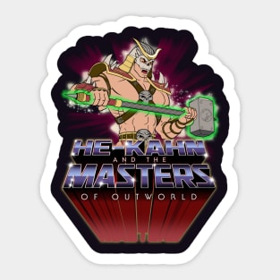 HE-KAHN and the MASTERS of OUTWORLD Sticker